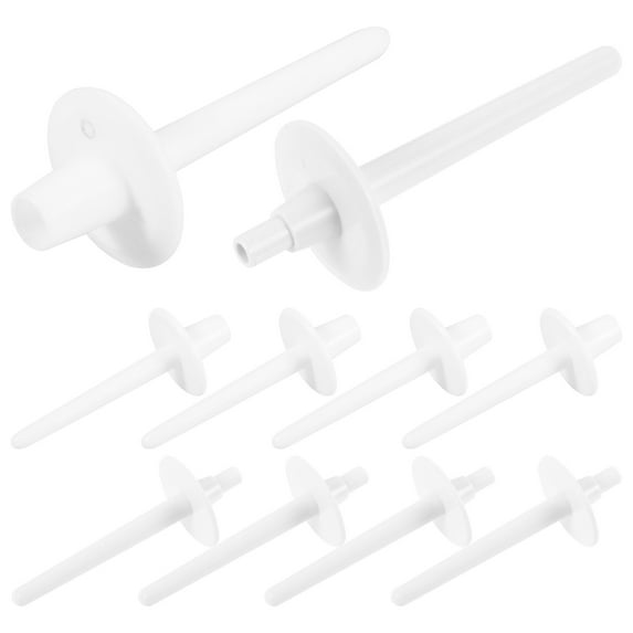 ELAYARD 10Pcs Compact Plastic Sewing Thread Organizer Rack for Desktop Use with Stable Base