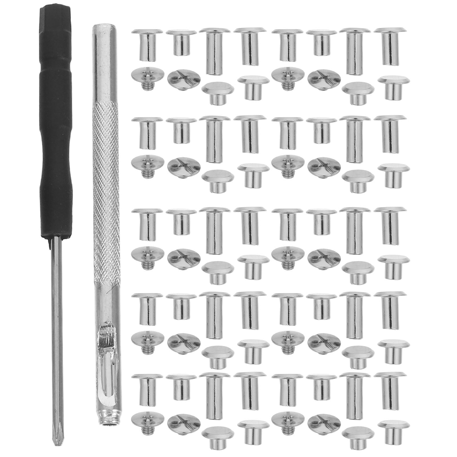 ELAYARD 110Pcs Assorted Color Leathercraft Rivets Screw Kit for Craft ...