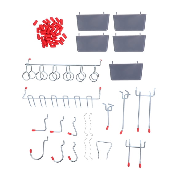 ELAYARD Heavy Duty Metal and Plastic Pegboard Hooks for Tool Storage, Garage Organization, and Home Workshop Accessories