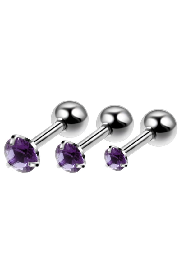 12Pcs Piercing Earrings for Multiple Piercings Assorted Color Round Ear Studs
