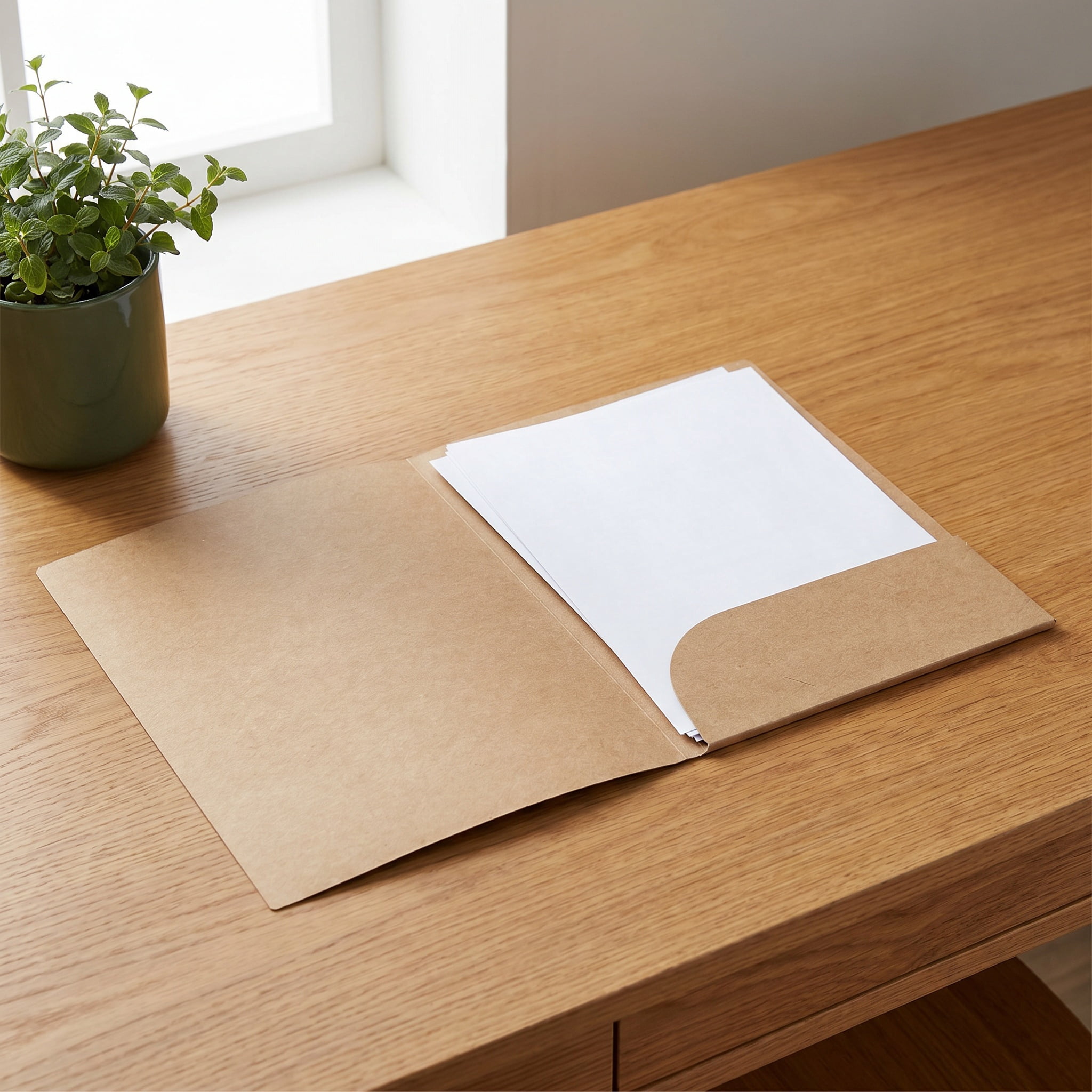 Document Folder Simple ELAYARD Light Yellow Kraft Paper Folders A4 Home Office Document ...