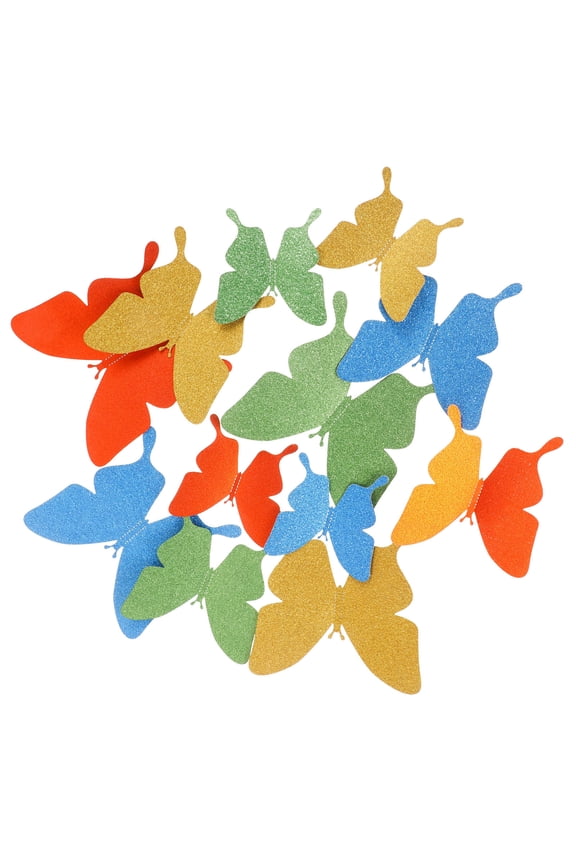 PVC Butterfly Wall Decals Multi-Color Removable DIY Home Decor 12Pcs