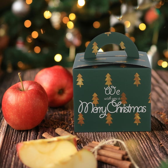 ELAYARD 12PCS Candy Boxes Green Boxes for Cookies Holder in Themed Party Supplies