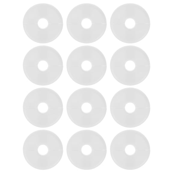 ELAYARD White ABS Pipe Cover Heating Split Structure for Home Decor 12Pcs