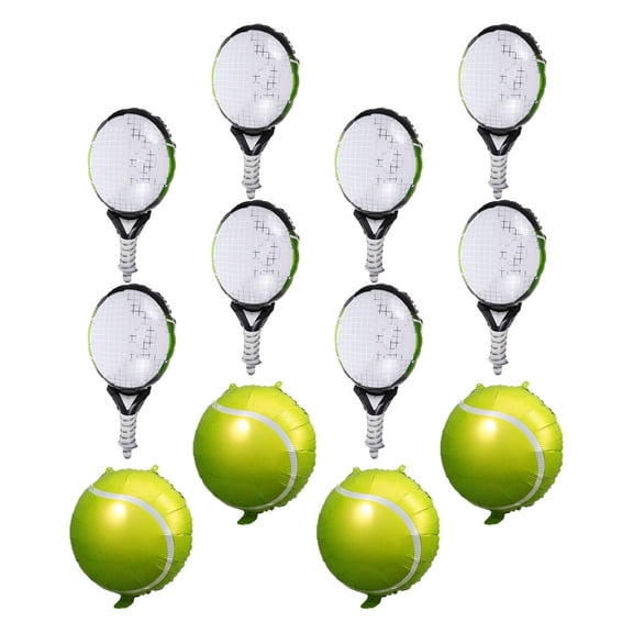 ELAYARD 12Pcs Inflatable Tennis Ball Shape Balloons Assorted Supplies For Pool Parties