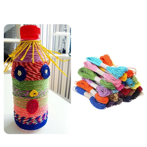 ELAYARD 12Pcs Paper Rope Biodegradable Twisted Paper Cord for Weddings Crafts and Ribbon Bow Accents