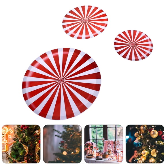 ELAYARD 12Pcs Assorted Color Christmas Floor Stickers Removable Wall Adhesive Decor for Various Scenes