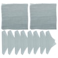 thumbnail image 1 of ELAYARD 12Pcs Washable Polyester Dinner Napkins Grey with Rustic Tassel Edges for Events, 1 of 8