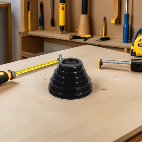 ELAYARD Snap Bushing Rubber Grommets Black for Wire Safety and Clean Cables 12Pcs