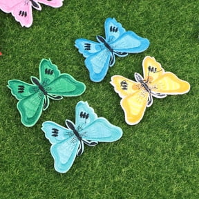 ELAYARD 12Pcs Shaped Applique Fabric Patches with Iron Or Sew Backing for Clothing Repair