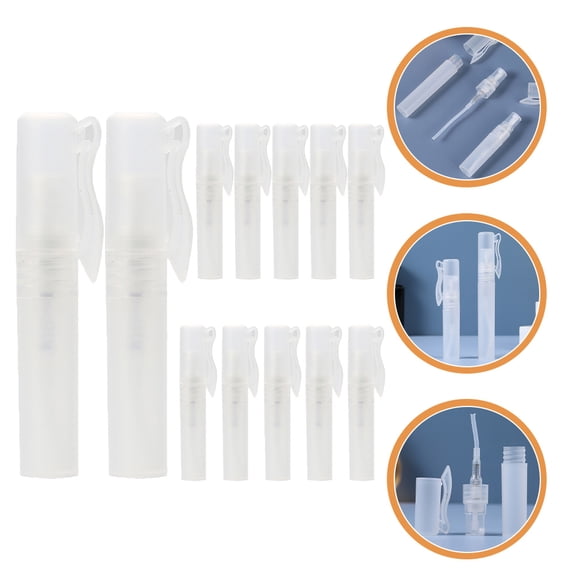 ELAYARD 12Pcs Portable Mini Perfume Atomizer Transparent Storage for Travel and Everyday Use