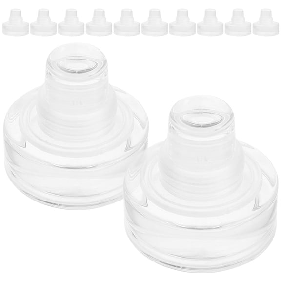 ELAYARD 12Pcs T Shaped Transparent Glass Stopper Plugs Airtight Wine Bottle Stoppers for Home and Bar Use