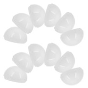 ELAYARD 12-Piece Vanity Light Bulb Covers, Plastic Small Globe Lamp Shade Replacement for Bathroom Vanity Fixtures