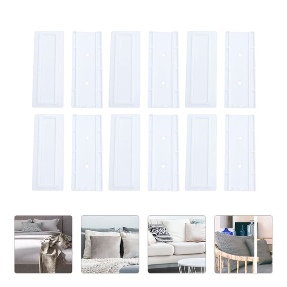 ELAYARD 12Pcs Wall-mounted Cable Organizer Power Strip Holder White for Cabinet Light