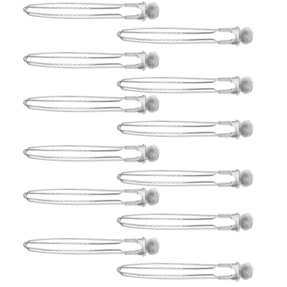 ELAYARD 12-Pack Metal Alligator Hair Clips for Secure Grip and Easy Hair Sectioning Styling