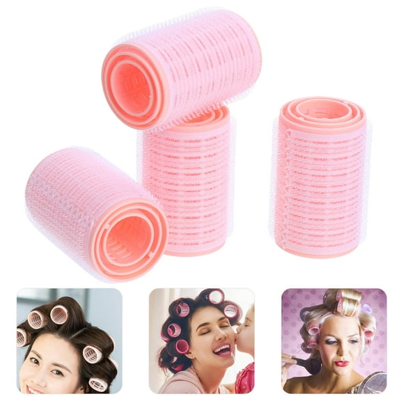 ELAYARD Self Grip Hair Rollers Pink PP Material Styling Accessories 12Pcs