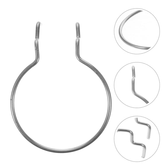ELAYARD 12Pcs Plated Silver Iron Pegboard Hooks Cup Holder Rings for Shop Storage and Organization