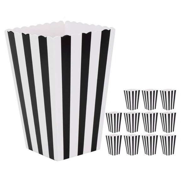 ELAYARD 12-Pack Disposable Popcorn Boxes, Party Holders for Events, Movie , and Gatherings