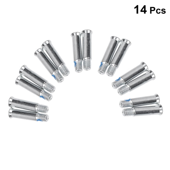 ELAYARD 14PCS Inline Skate Axle Spacer Screw Metal Fastening Nuts for Skates