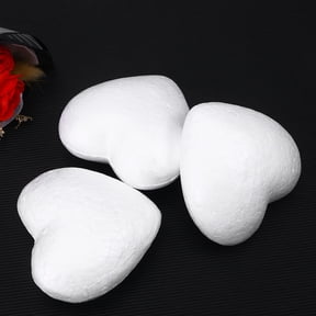 ELAYARD 14 Pieces White Foam Heart Shapes for Crafts, Wedding Decorations, Valentine's Day Party Supplies