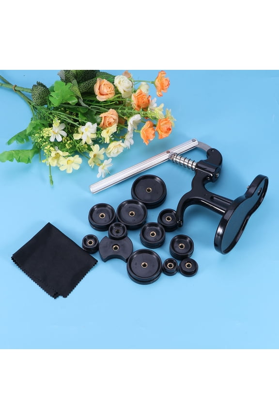 14Pcs Mechanical Watch Press Set for Closing Snap Back Cases with Metal Frame