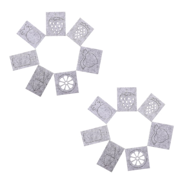 ELAYARD 14-Piece Wool Felt Mold Templates Set, and Reusable Precision Outlines for Craft Projects