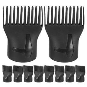 ELAYARD Compact Black Blow Dryer Attachment for Quick and Safe Hair Drying 15Pcs