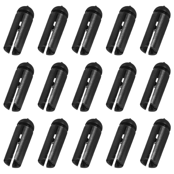 ELAYARD 15Pcs Lightweight Black Aluminum Alloy Dart Flight Protectors for Impact Resistance and Longevity