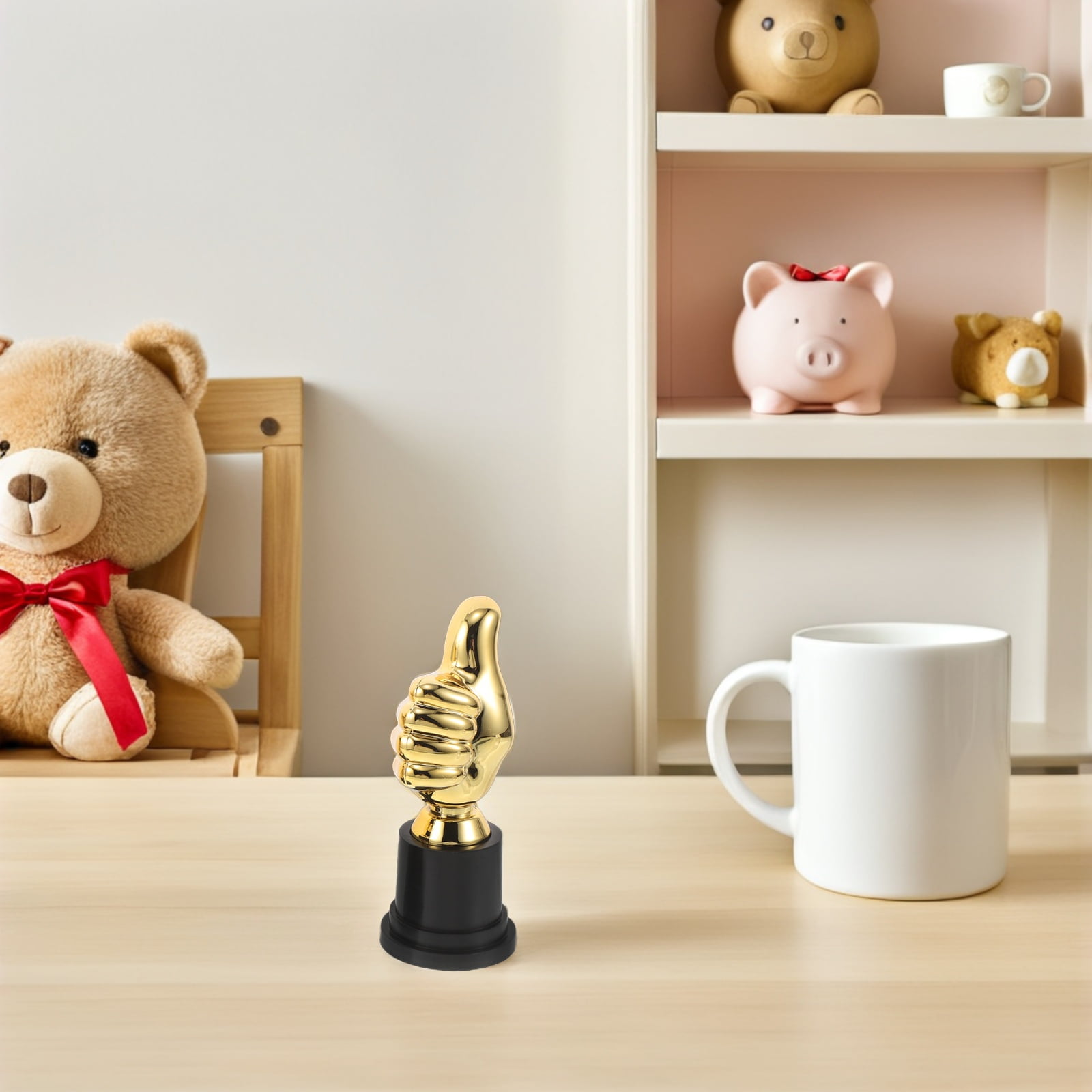 ELAYARD 15Pcs Mini Award Trophies Plastic Golden Cups for Parties Events Motivational Prizes for Participants