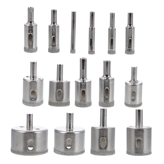 ELAYARD Professional Masonry Drill Bit Set Hole Saws Kit Coated Hole Opener 15pcs