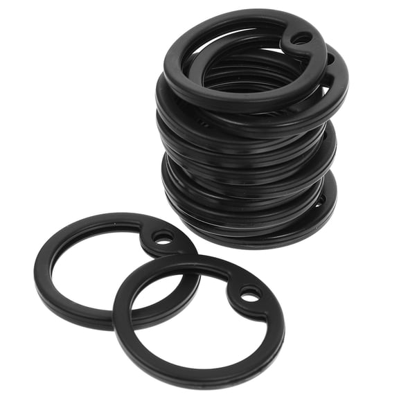 ELAYARD 15pcs noiseless dog tag Name Tag Rings Silicone Protect Edges of Tags Outdoor Activities