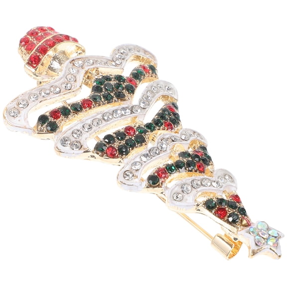 ELAYARD Alloy Wreath Brooch Pin for Christmas Day Costume Accessories, 1 Piece