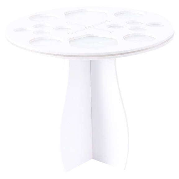 ELAYARD 1PC Makeup Brush Drying Rack 14 Holes Multifunction Makeup Brush Holder Stand Display Rack (White)