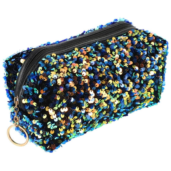 ELAYARD Sequin Cosmetic Bag Lightweight Travel Makeup Pouch for Women, Portable Handbag for Easy Storage and Organization