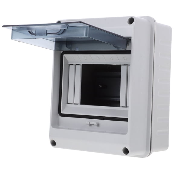 ELAYARD Grey ABS Pc Circuit Breaker Box for Distribution with Window Design