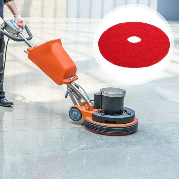 ELAYARD Replaceable Red Floor Machine Pad with Multi Functional Fabric Cleaning Cushion