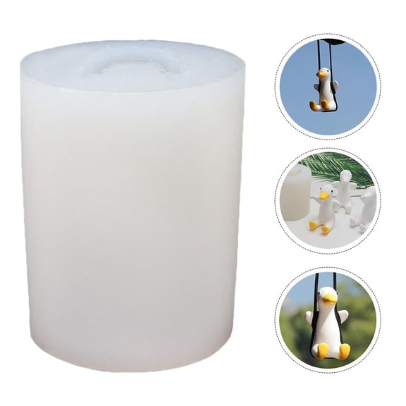 ELAYARD 1Pc Durable White Silicone Mold for Handmade Plaster and Epoxy Crafts DIY Home Use