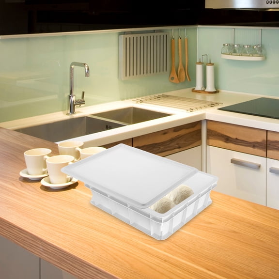 ELAYARD White Dough Proofing Container Lid with Multi Functional Use for Home