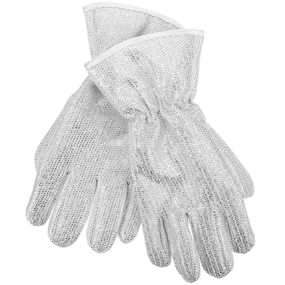 ELAYARD 1 Pair of Gloves for Dishes Silver Rubber for Household Dish Washing Activities