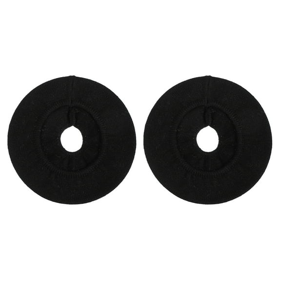 ELAYARD 1Pair Practical Black Earphone Protectors Reusable Covers with Close Wrapping Effect