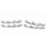 ELAYARD 1 Pair Replaceable Stainless Steel Ice Skating Blades, Simple Design Replacement Runners for Ice Skating Shoes