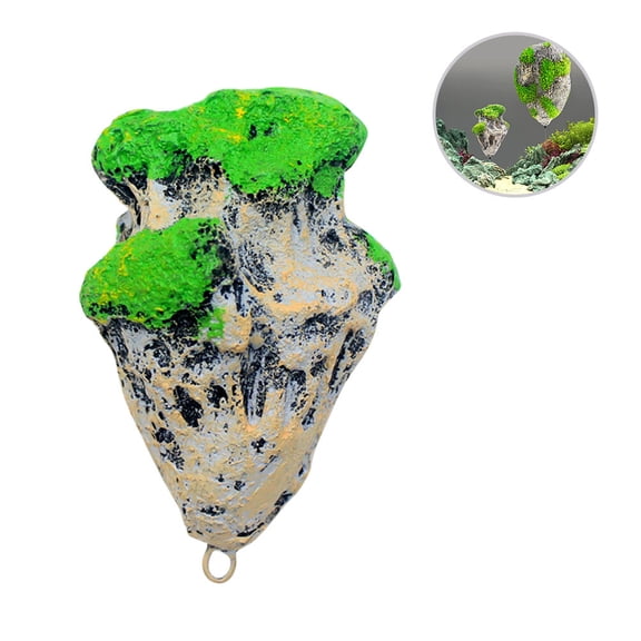 ELAYARD 1 Pc Artificial Stone Aquarium Ornament, Floating Fish Decoration for Home Aquarium Landscape