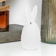 ELAYARD 1Pc Ceramic Rabbit Decoration White Artistic Statue for Home and Work Area Arrangement
