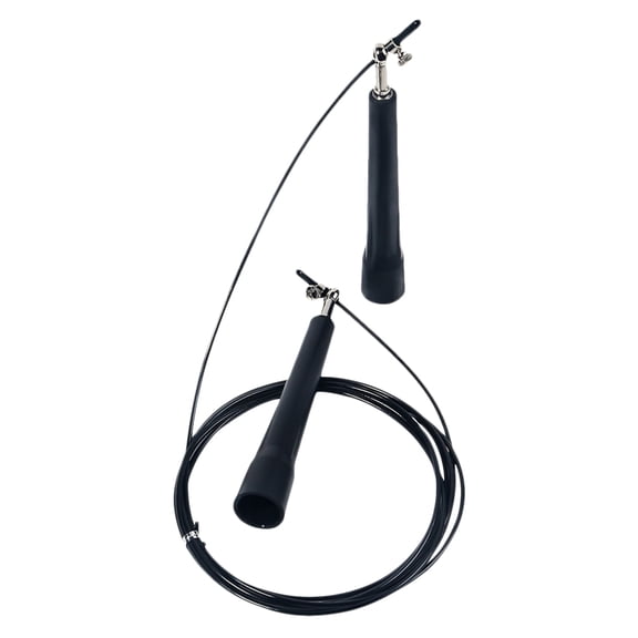 ELAYARD Adjustable with Comfortable Handles, Black, Jump Rope for Fitness and Exercise