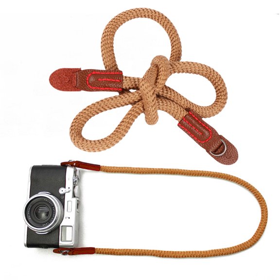 ELAYARD Long Camera Rope Strap Light Brown Easy Install Detachable 1Pc