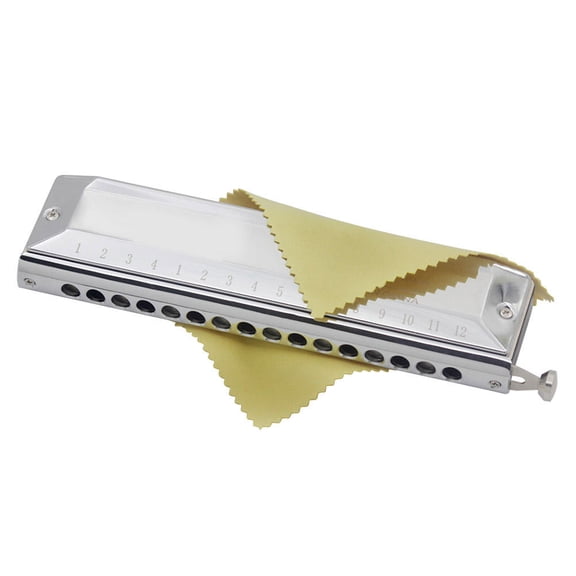 ELAYARD 16-Hole Plated Harmonica for Beginners with Smooth Mellow Sound, Easy to Play, 1 Piece