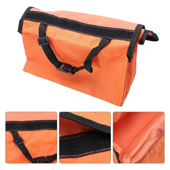 ELAYARD 1Pc Orange Stepladder Tool Bag Durable Fabric Ladder Hanging Organizer