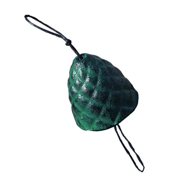 ELAYARD 1Pc Pine Cone Shaped Iron Windchime Green Hanging Pendant for Living Room Decoration