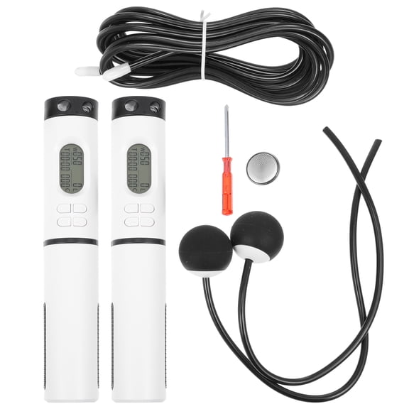 ELAYARD 1Pc Black Smart Counting Jump Rope for Fitness with Ropeless Design and Durable Bearings