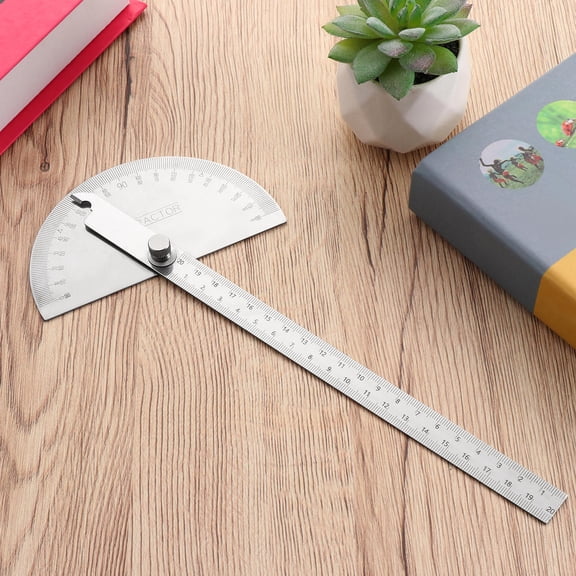 ELAYARD Stainless Steel Angle Finder Protractor Tool with Dual Graduation for Precise Bevel and Angle Measurement
